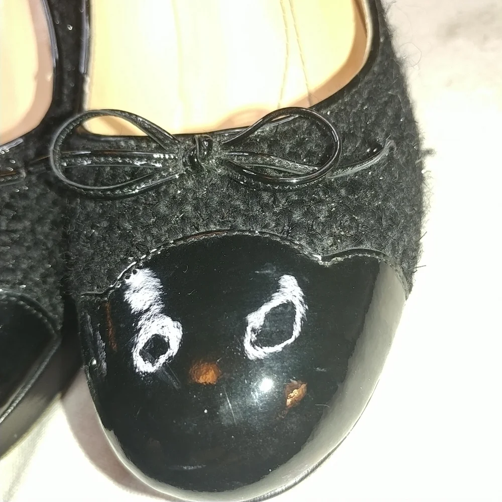 KATE SPADE Classic Black Patent Leather Chunky Blo